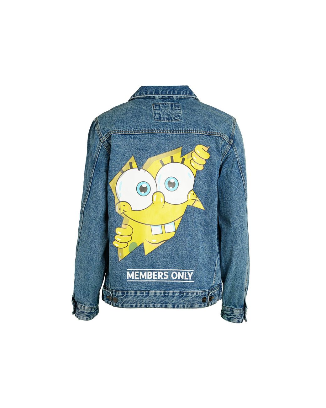 Members Only Spongebob Denim Jacket in Blue for Men | Lyst