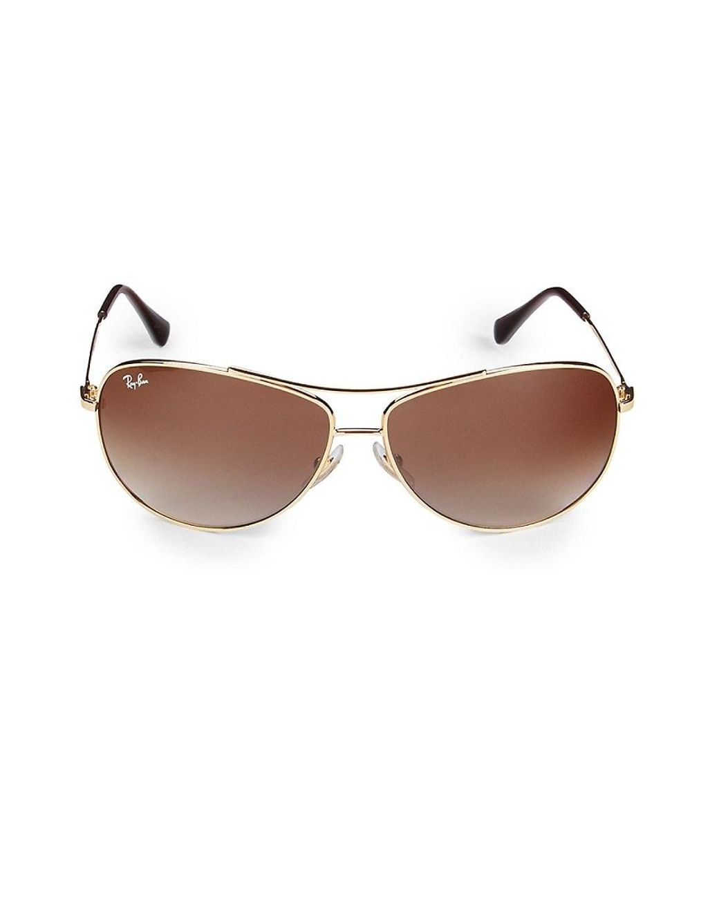 Ray-Ban Rb3293 Wrap Aviator Sunglasses in Brown | Lyst