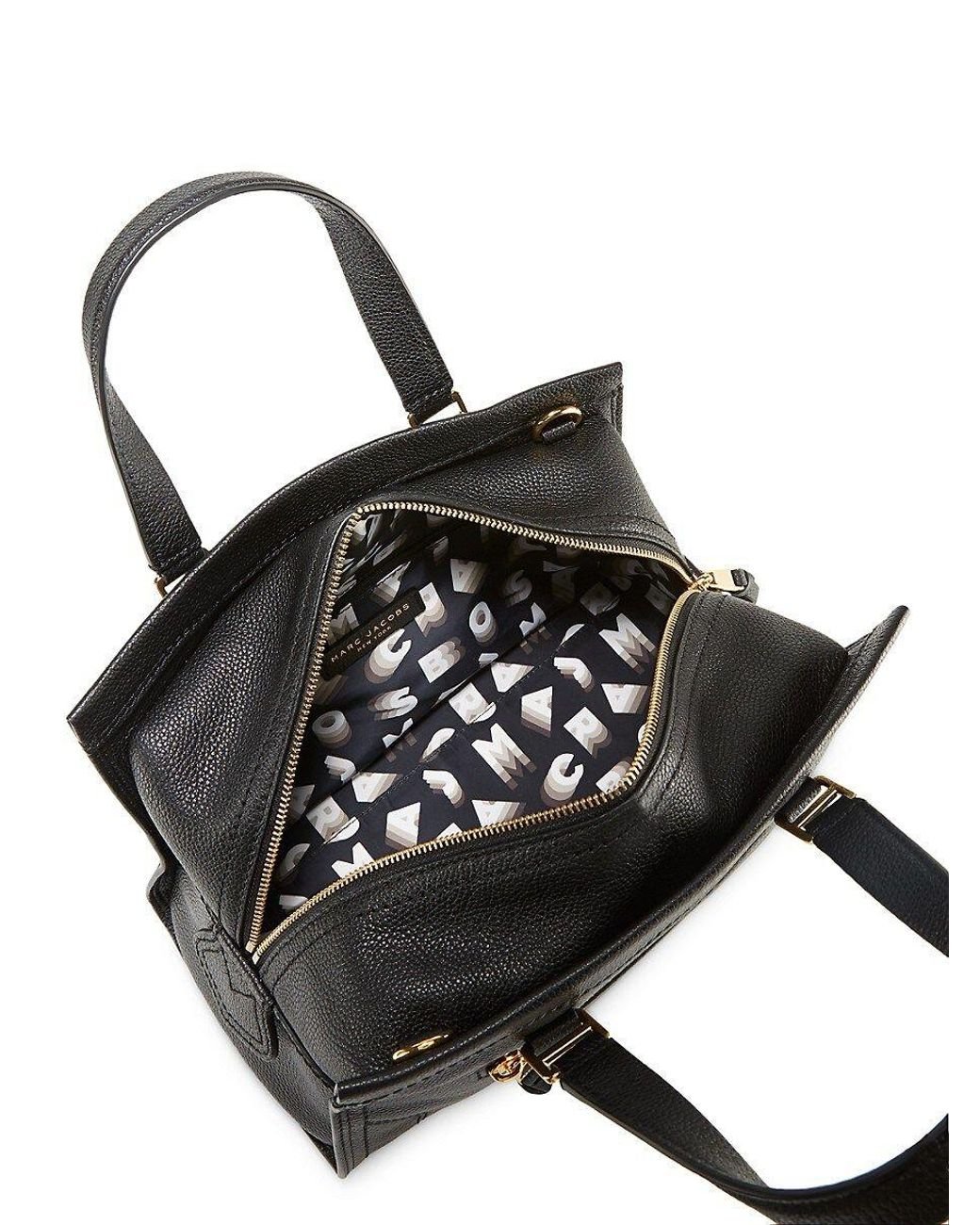 Marc Jacobs M0010930 The Sling Convertible Leather Black Bag