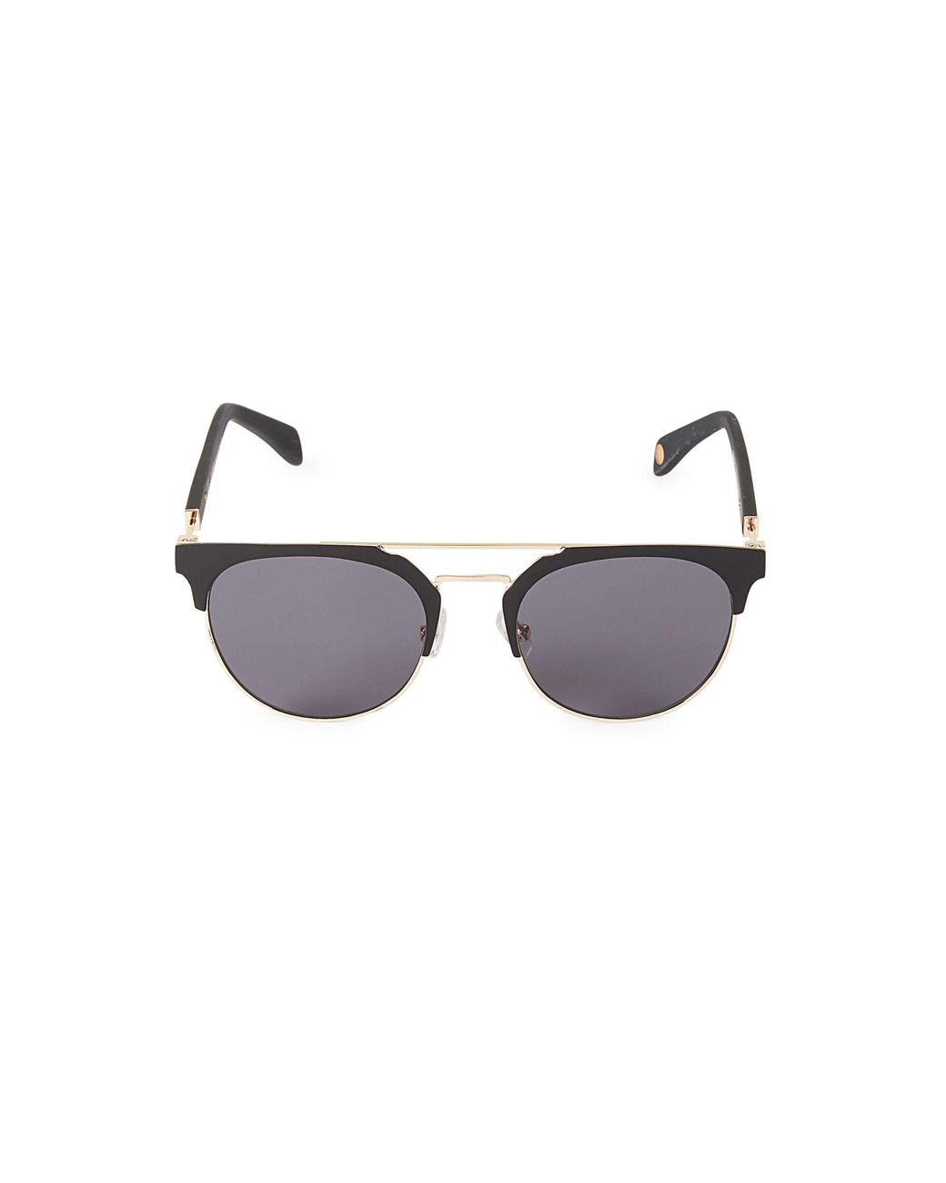 Balmain 52mm Browline Cat Eye Aviator Sunglasses Lyst