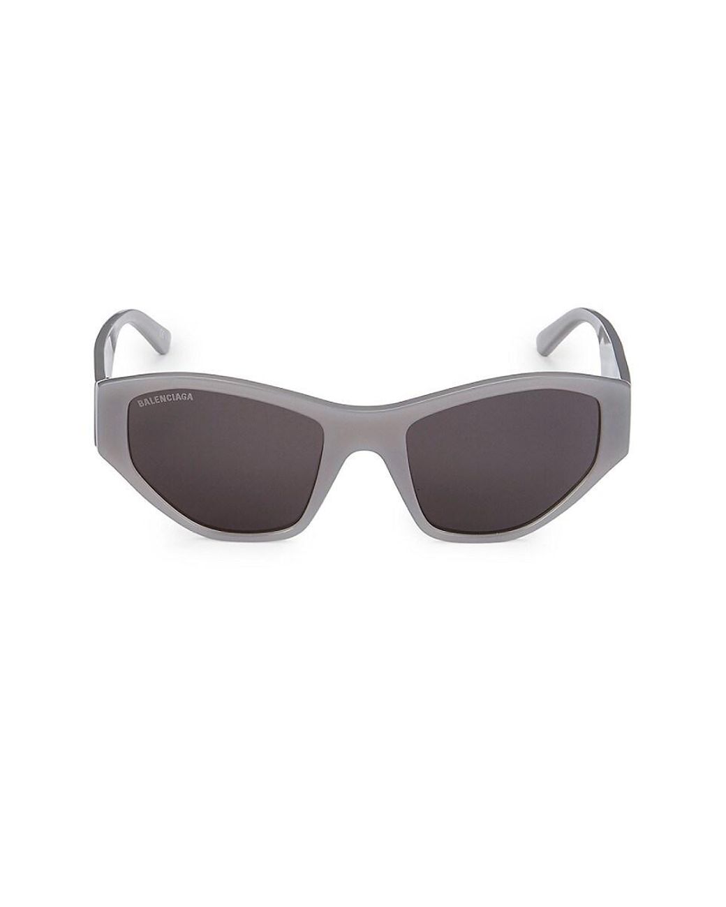 Balenciaga 54mm Geometric Sunglasses in Gray Lyst