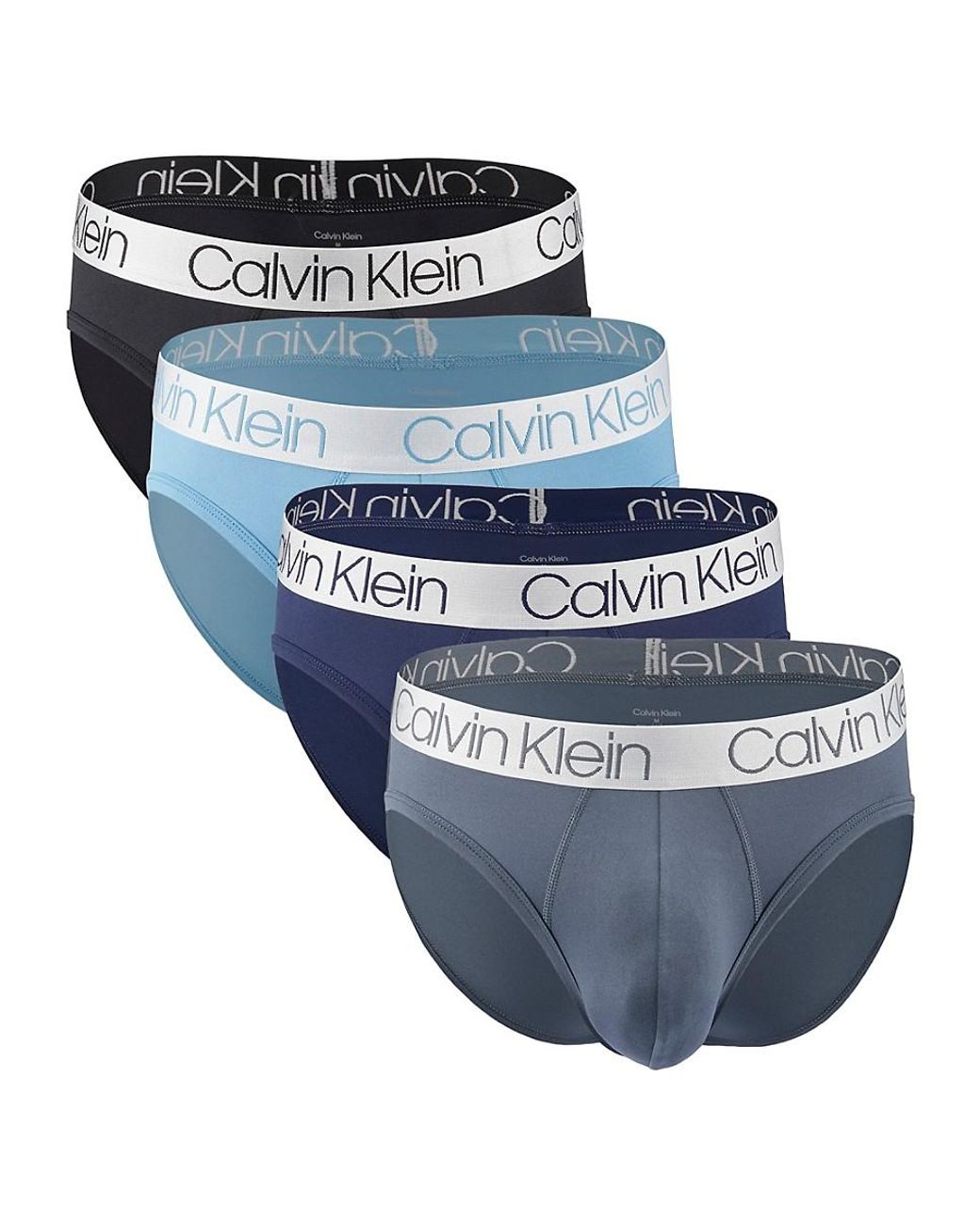 Calvin Klein 4-pack Logo Boxer Briefs in Blue for Men | Lyst