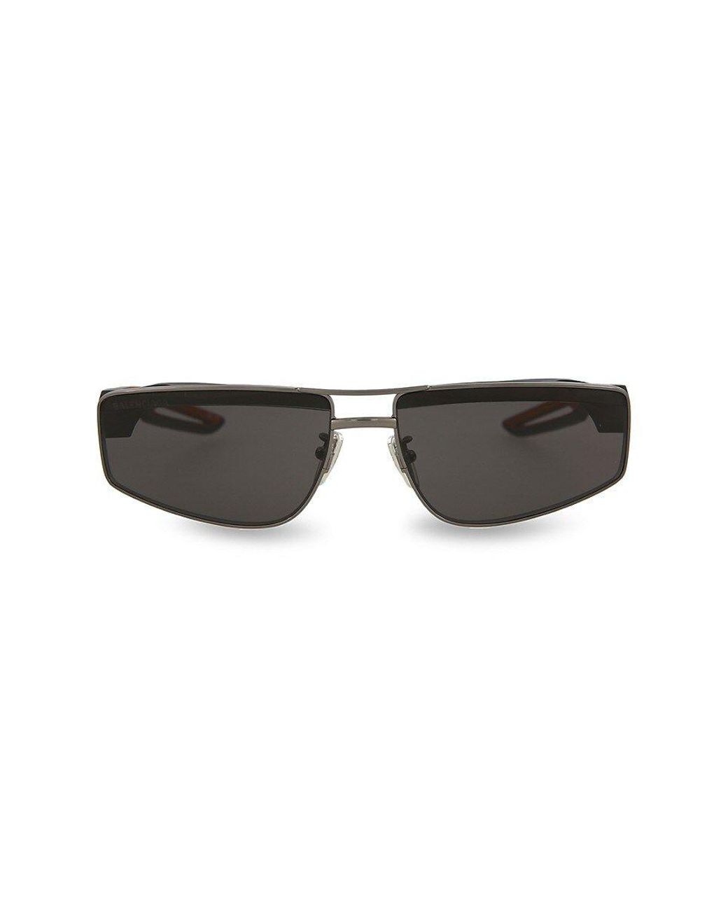 Balenciaga 63mm Rectangle Aviator Sunglasses Lyst