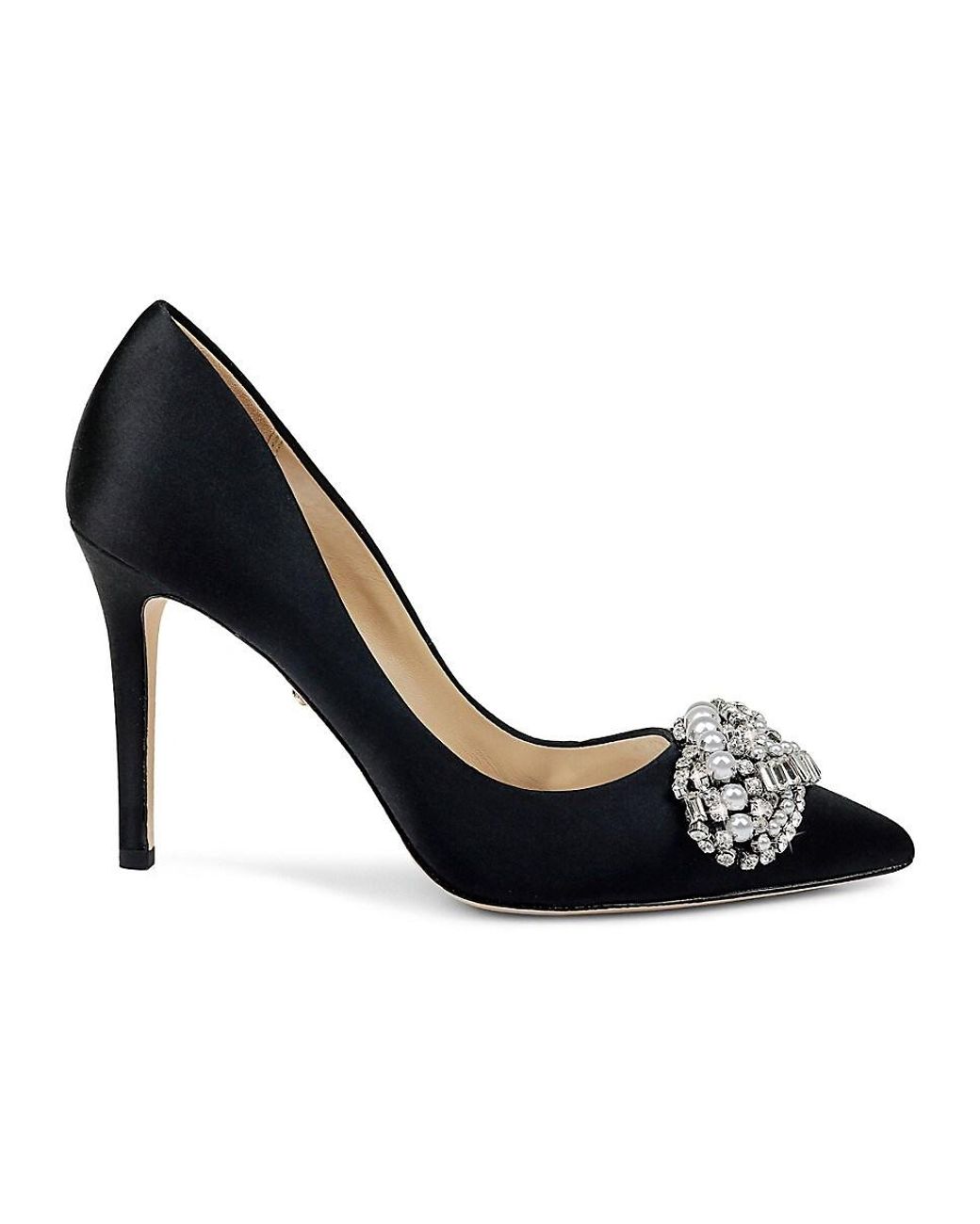 badgley mischka marcela embellished stiletto pumps