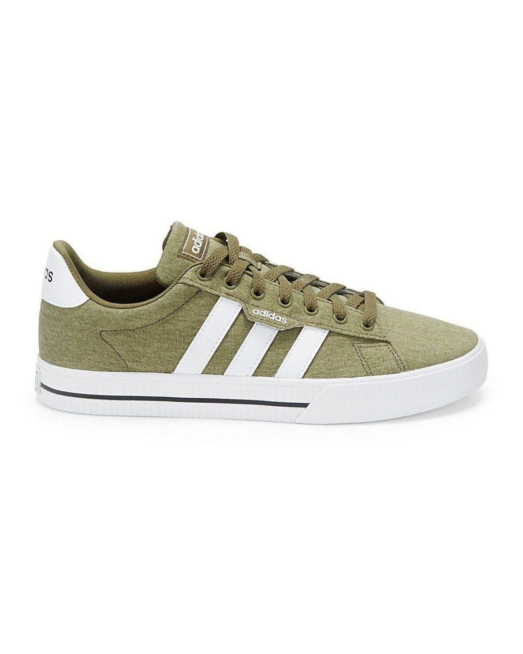 adidas Daily 3.0 Striped Sneakers in Green for Men | Lyst