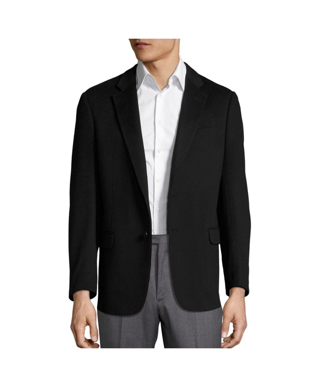 Armani Cashmere Sport Coat in Black for Men | Lyst