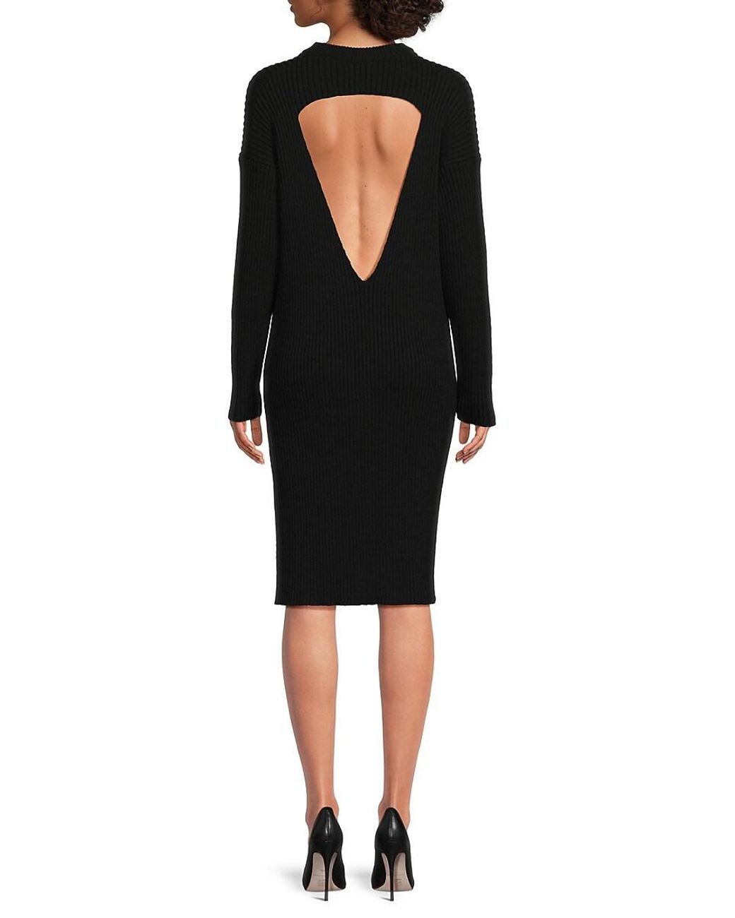 Bottega Veneta★素敵！Wool Blend Knee Length Sweater Dress Bottega Veneta Wool Blend Knee Length Sweater Dress in Black