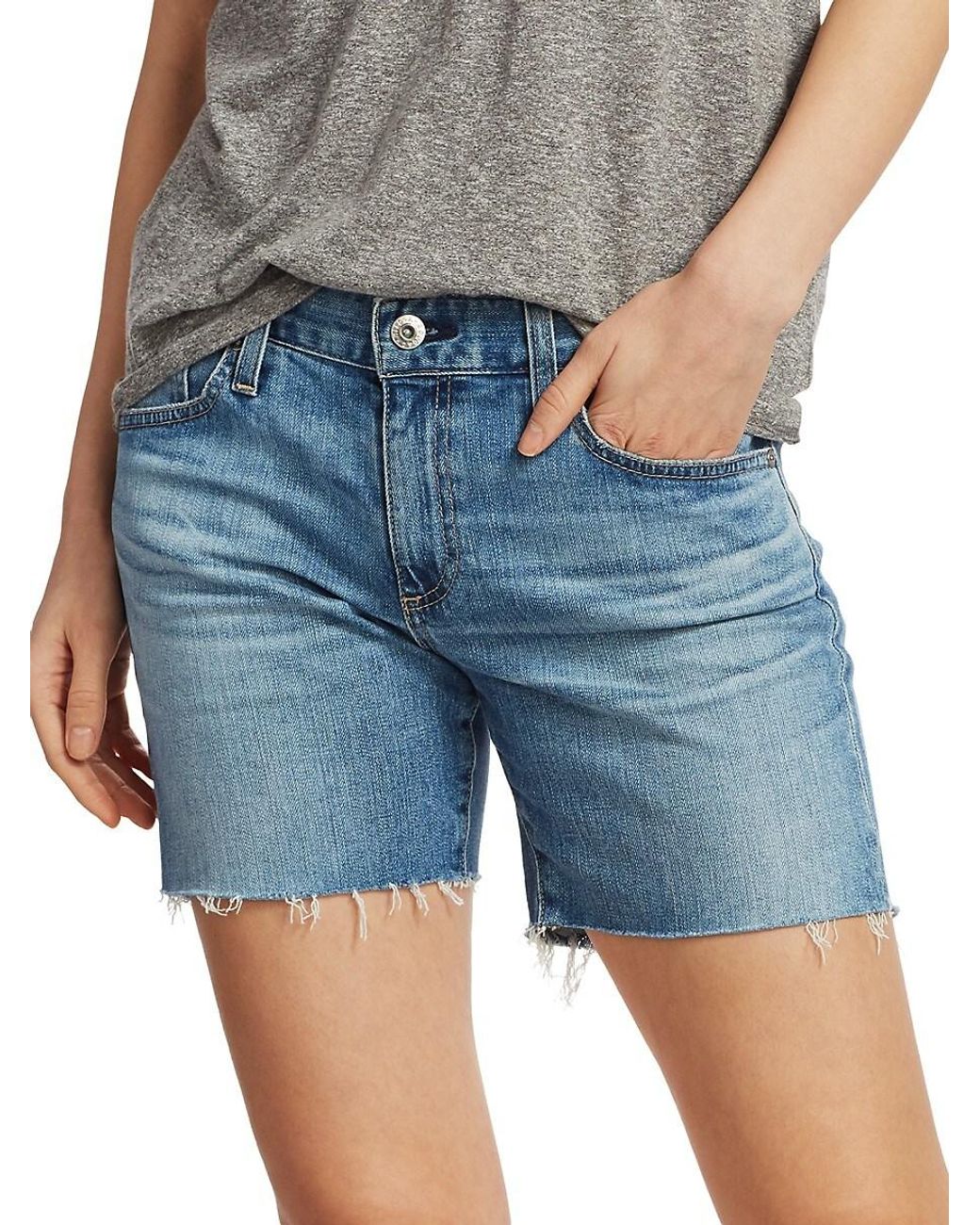 AG Jeans Becke Cut off Denim Shorts in Blue Lyst Australia