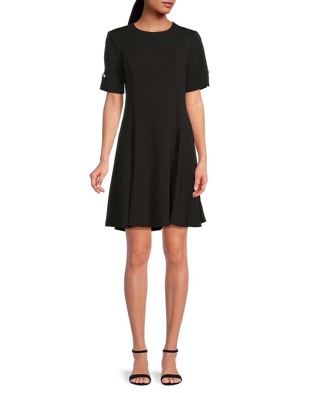 Karrin Fit and Flare Dress Black main image 1