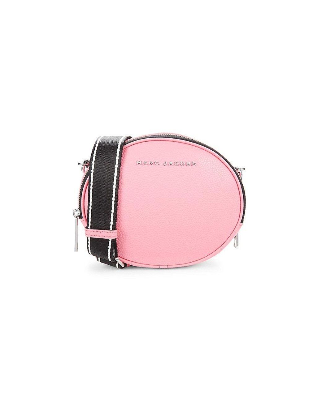 Marc Jacobs Rewind Oval Leather Crossbody in Pink Lyst