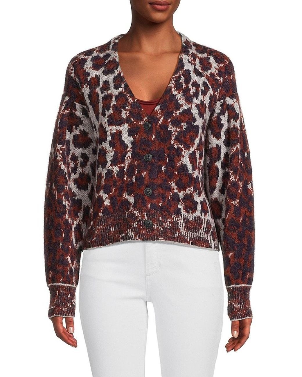 Rag & bone leopard cardigan discount