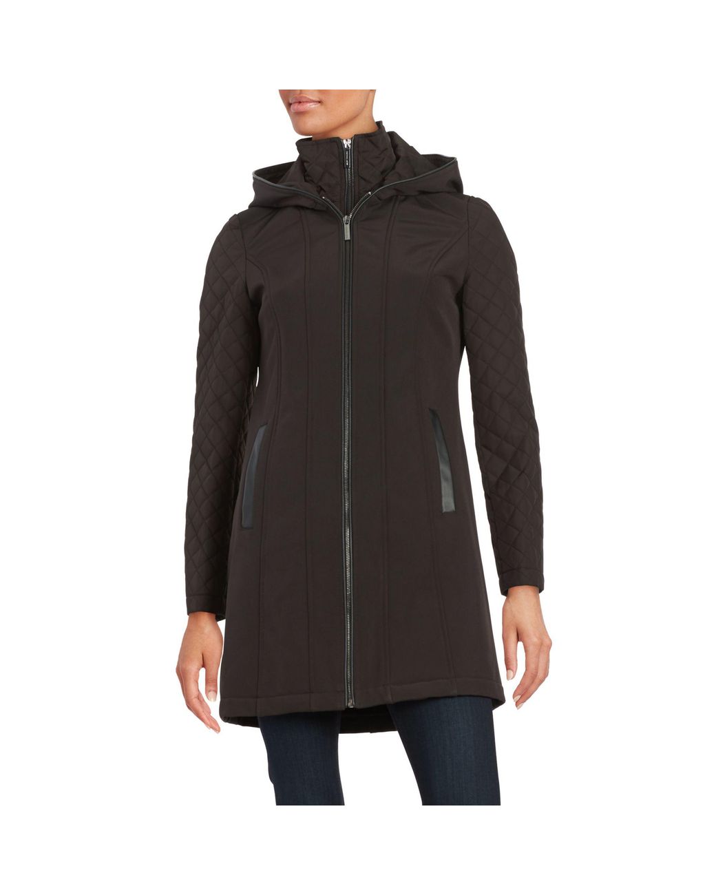 MICHAEL Michael Kors Contrast Softshell Jacket in Green | Lyst