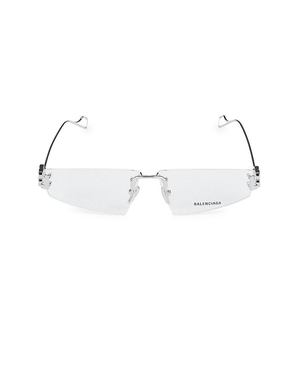 Balenciaga 65mm Butterfly Eyeglasses in Metallic Lyst
