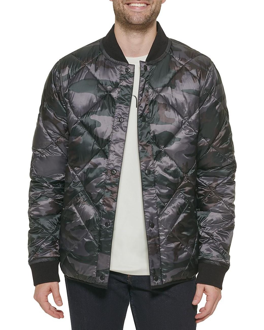 Calvin klein diamond shop quilted jacket