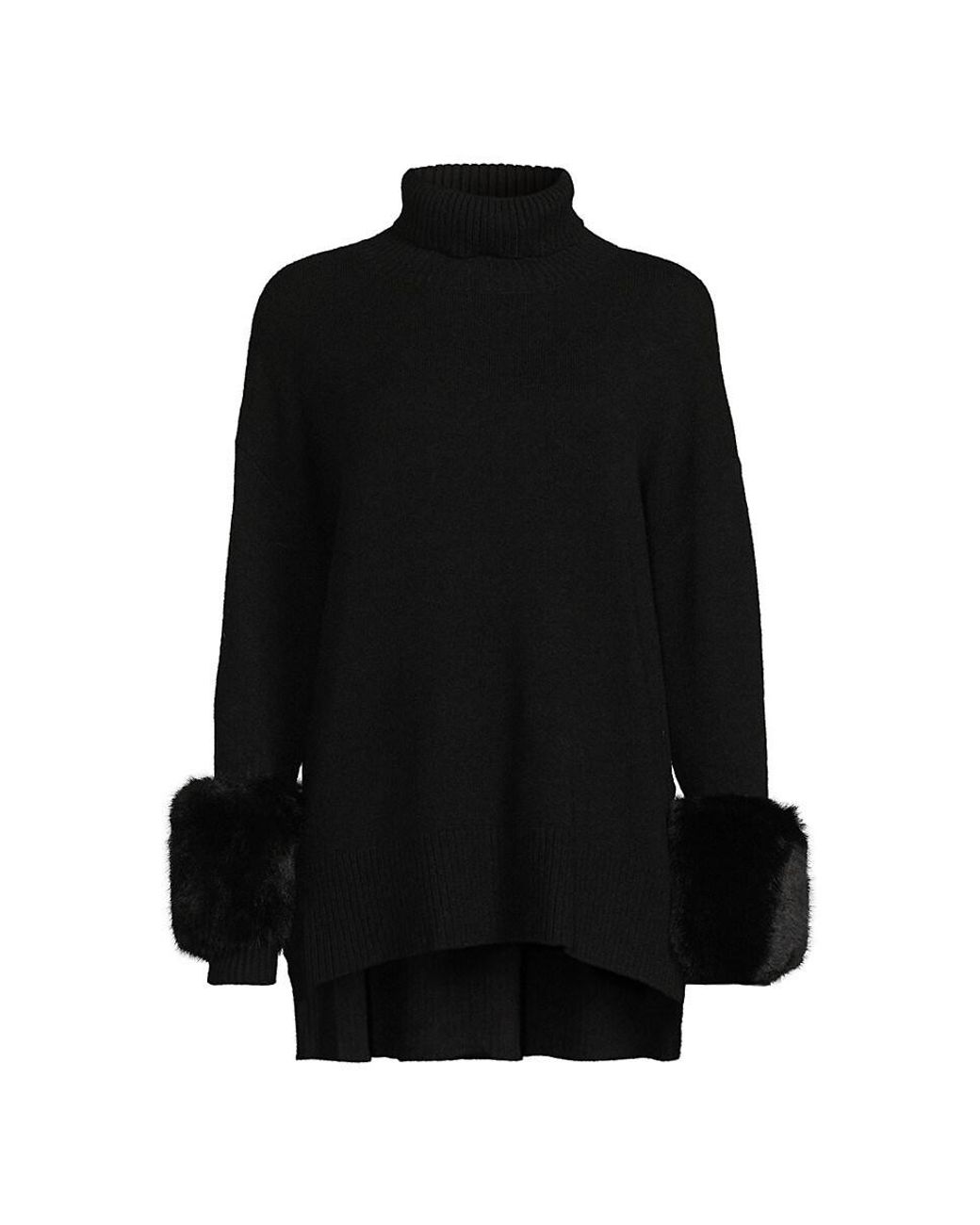 Faux top fur sweater
