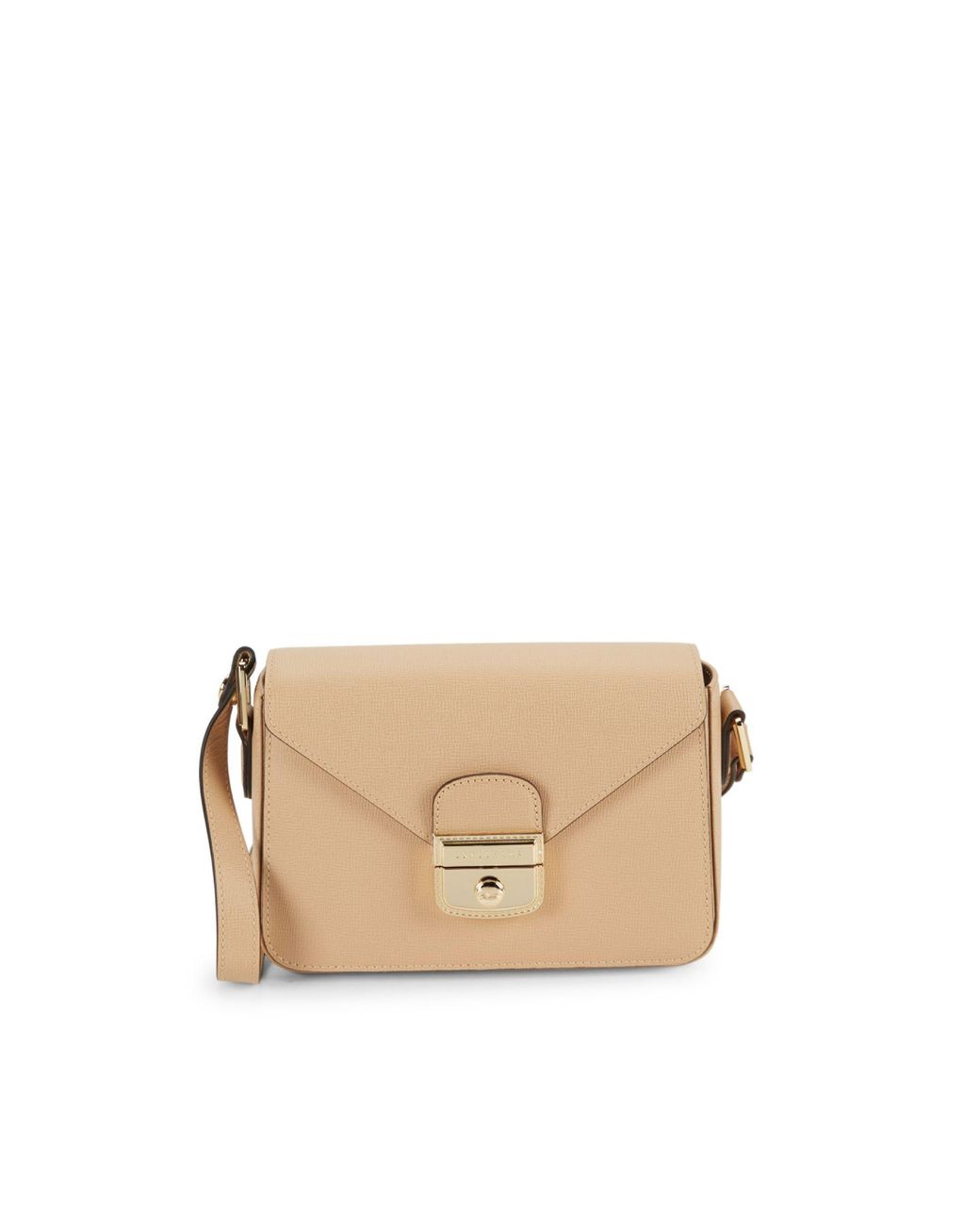Longchamp Le Pliage Heritage Leather Crossbody Bag in Natural Lyst