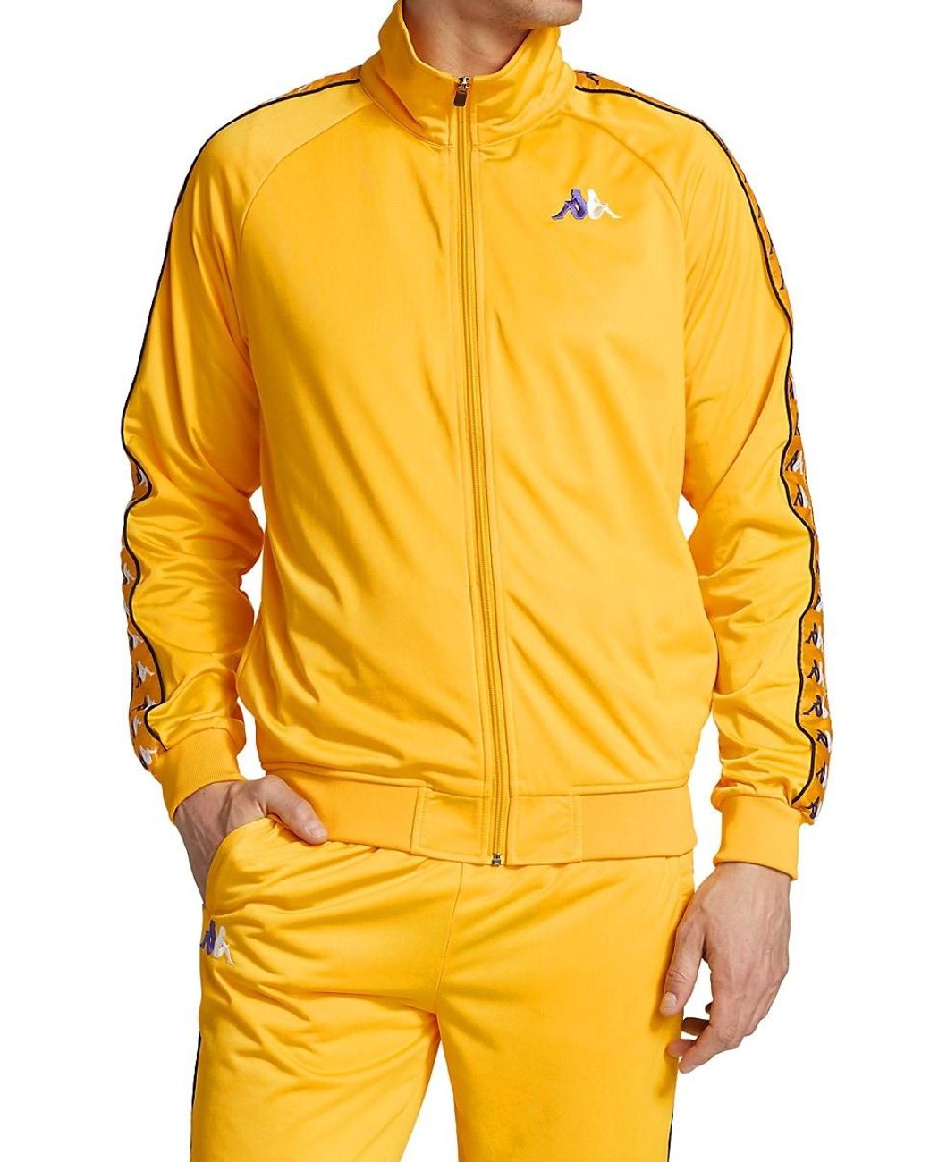 Kappa Carambie Zip-front Jacket in Yellow for Men | Lyst