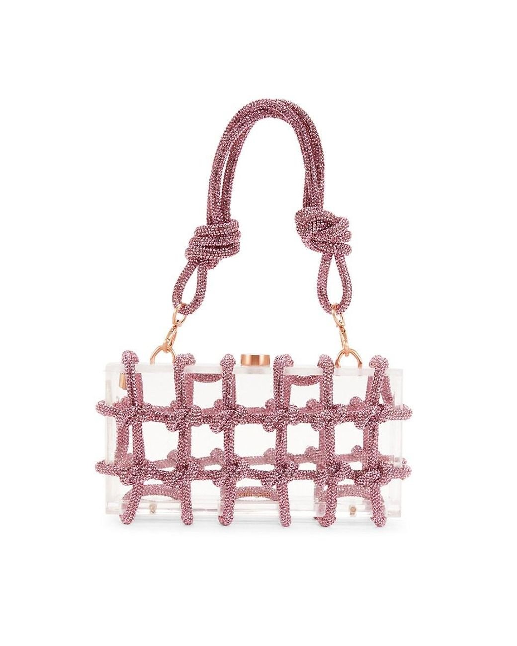 Cult Gaia Transparent Top Handle Bag in Pink Lyst UK