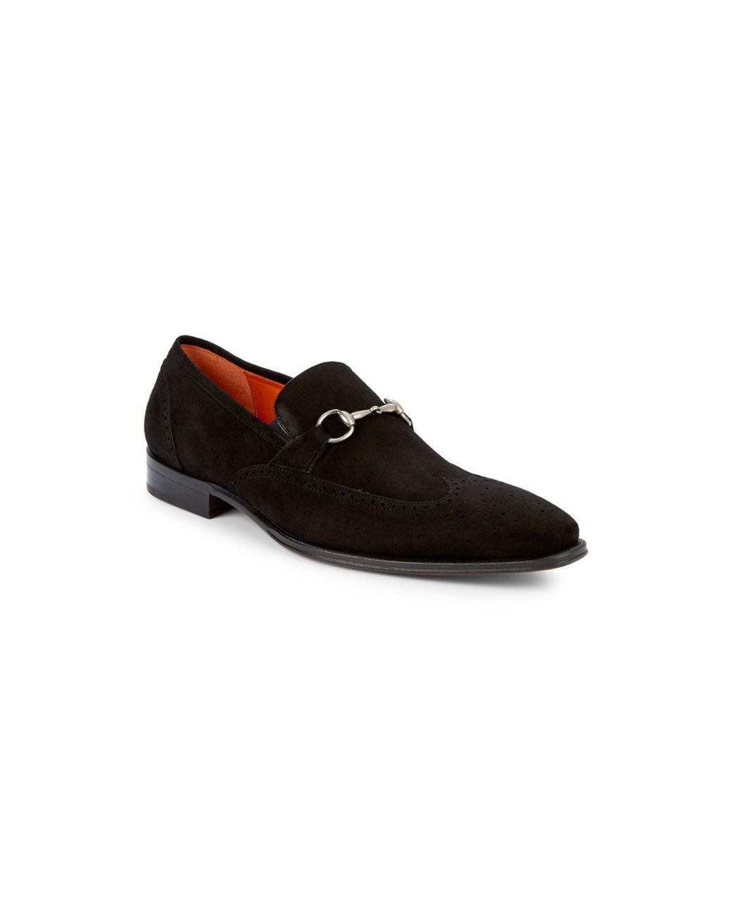 mezlan suede loafers
