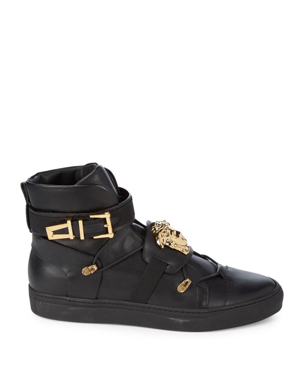 Versace Vitello Leather Sneakers in 
