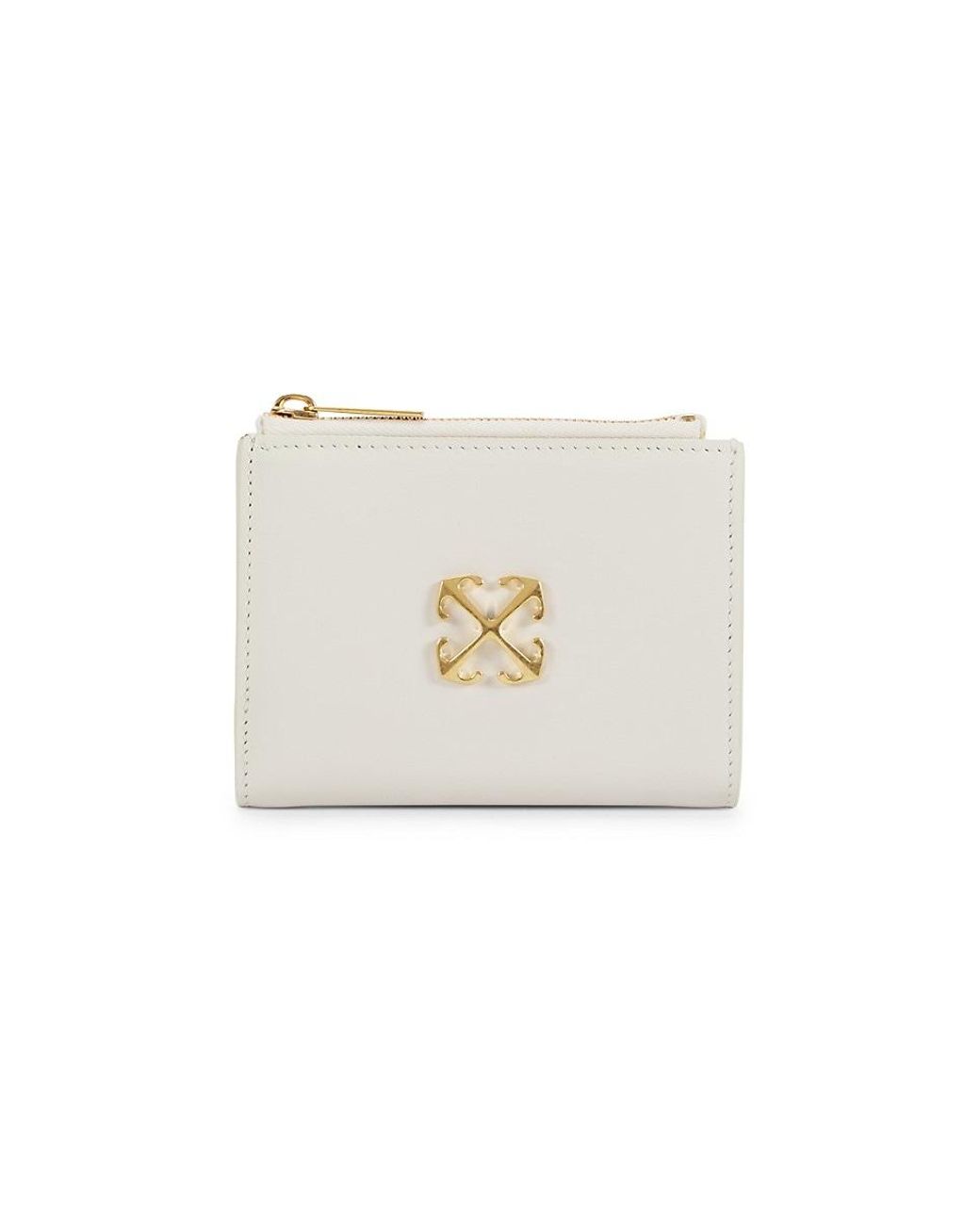 Off-White c/o Virgil Abloh Jitney Logo Leather Bifold Wallet in