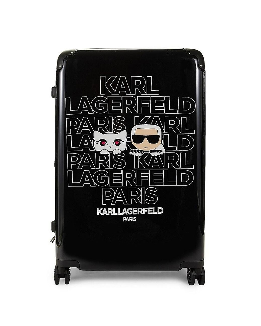 Karl Lagerfeld 28inch Karl Kat Hardside Spinner Suitcase in Black Lyst