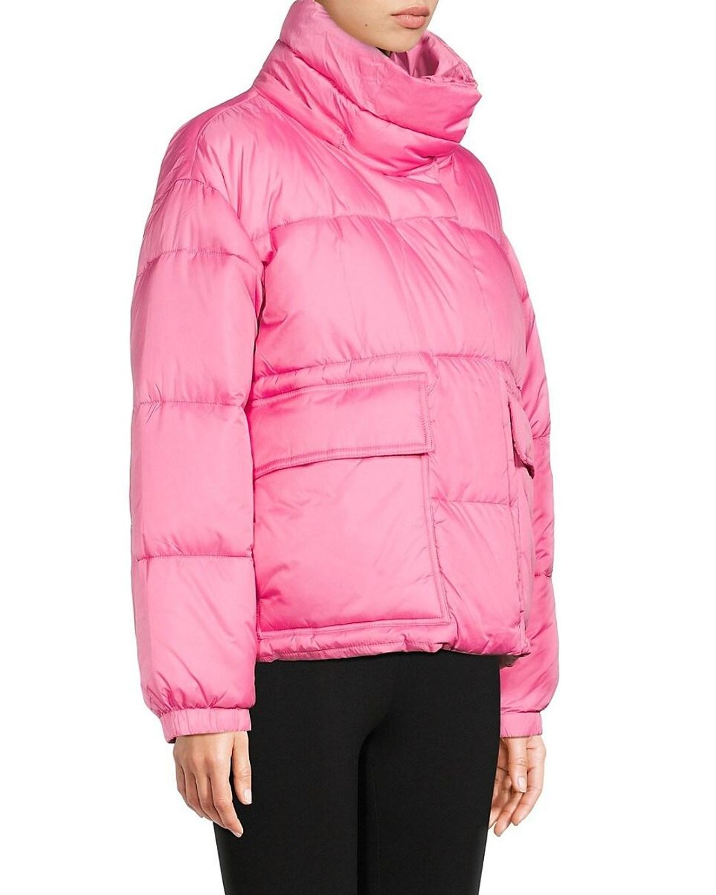 NVLT Solid Hooded Puffer Jacket in Pink Lyst UK