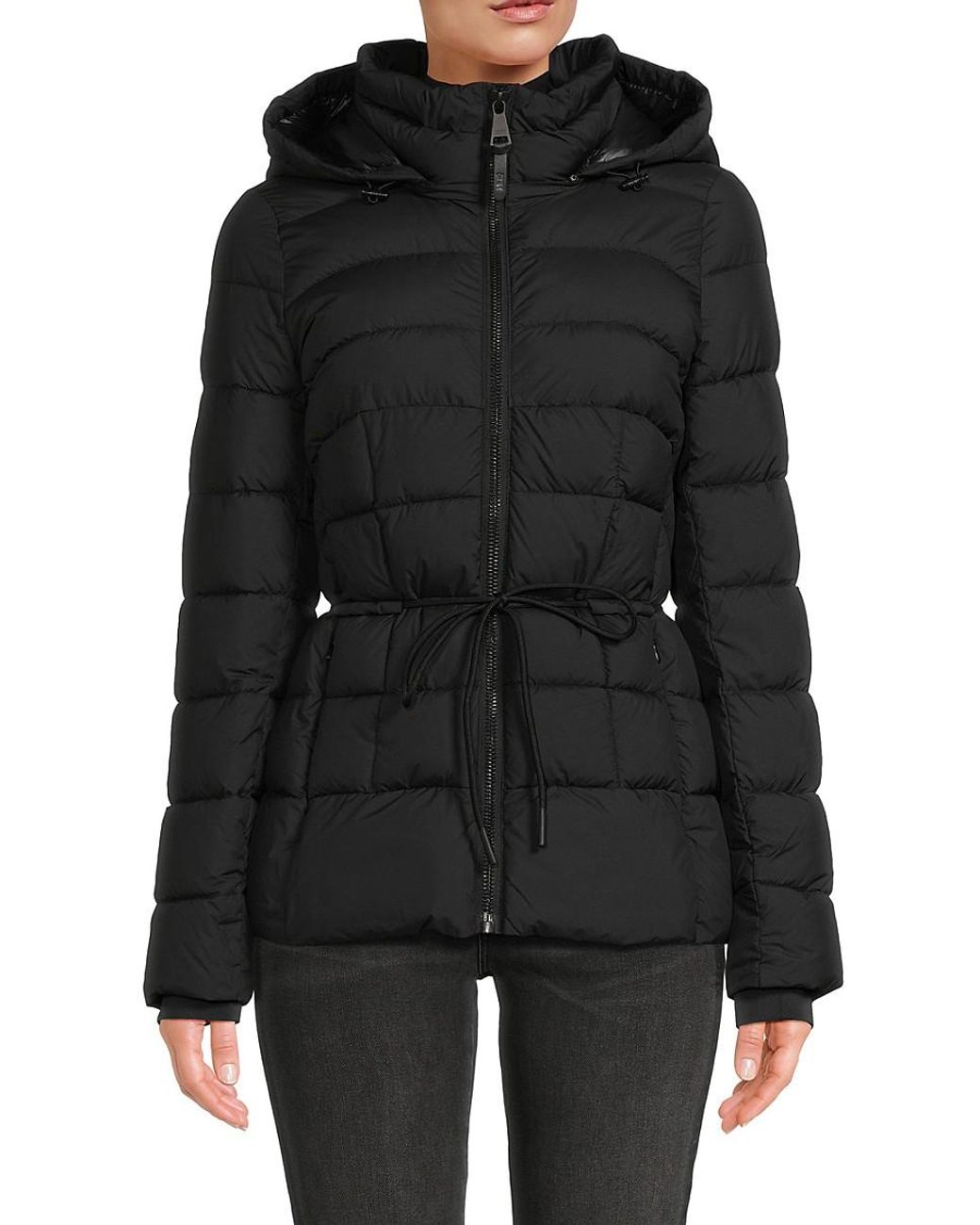 Dkny puffer best sale jacket womens