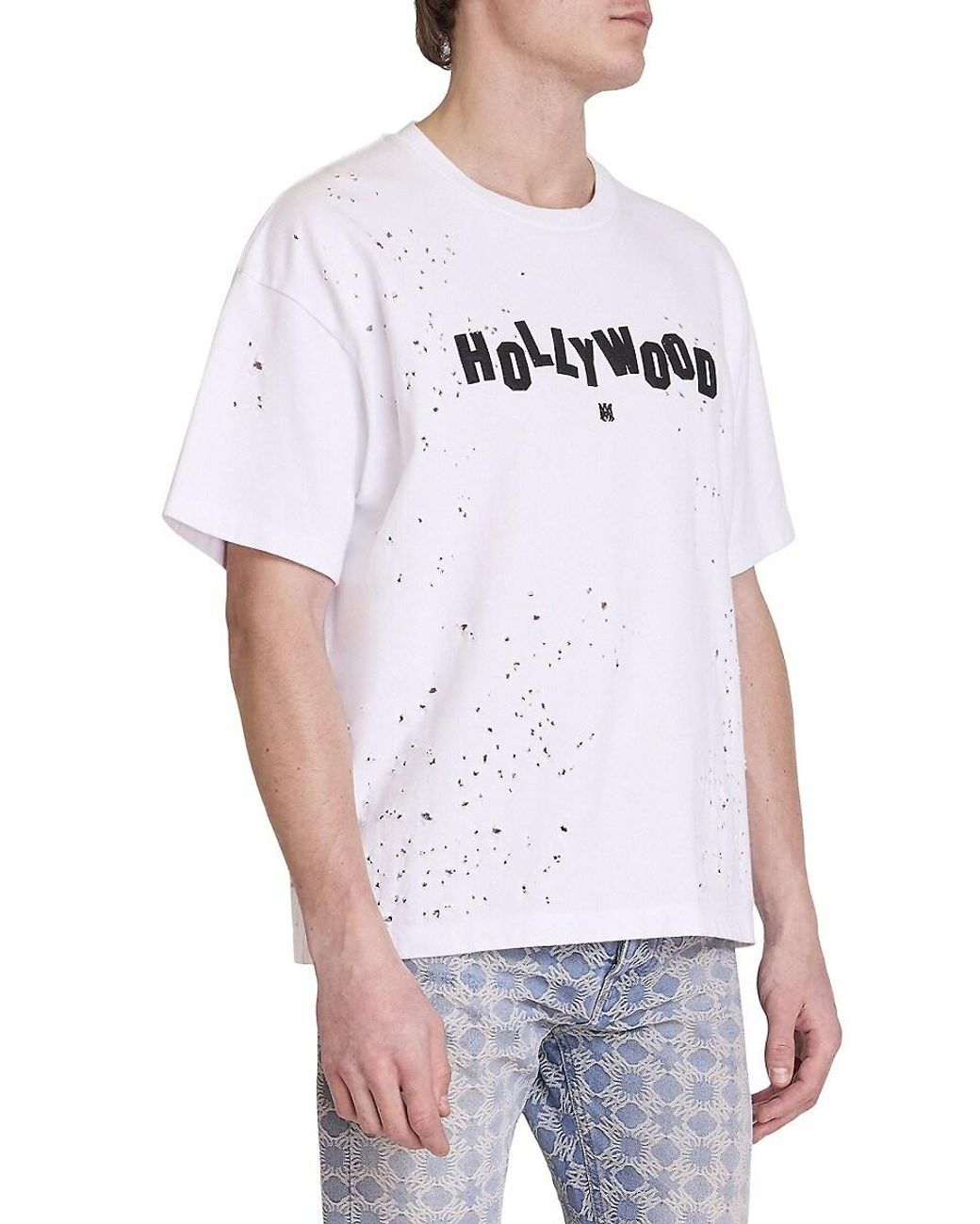 【大人気】AMIRI Hollywood Shotgun オーバーサイズTシャツ AMIRI Oversize Hollywood Shotgun t-shirt white - T-Shirts
