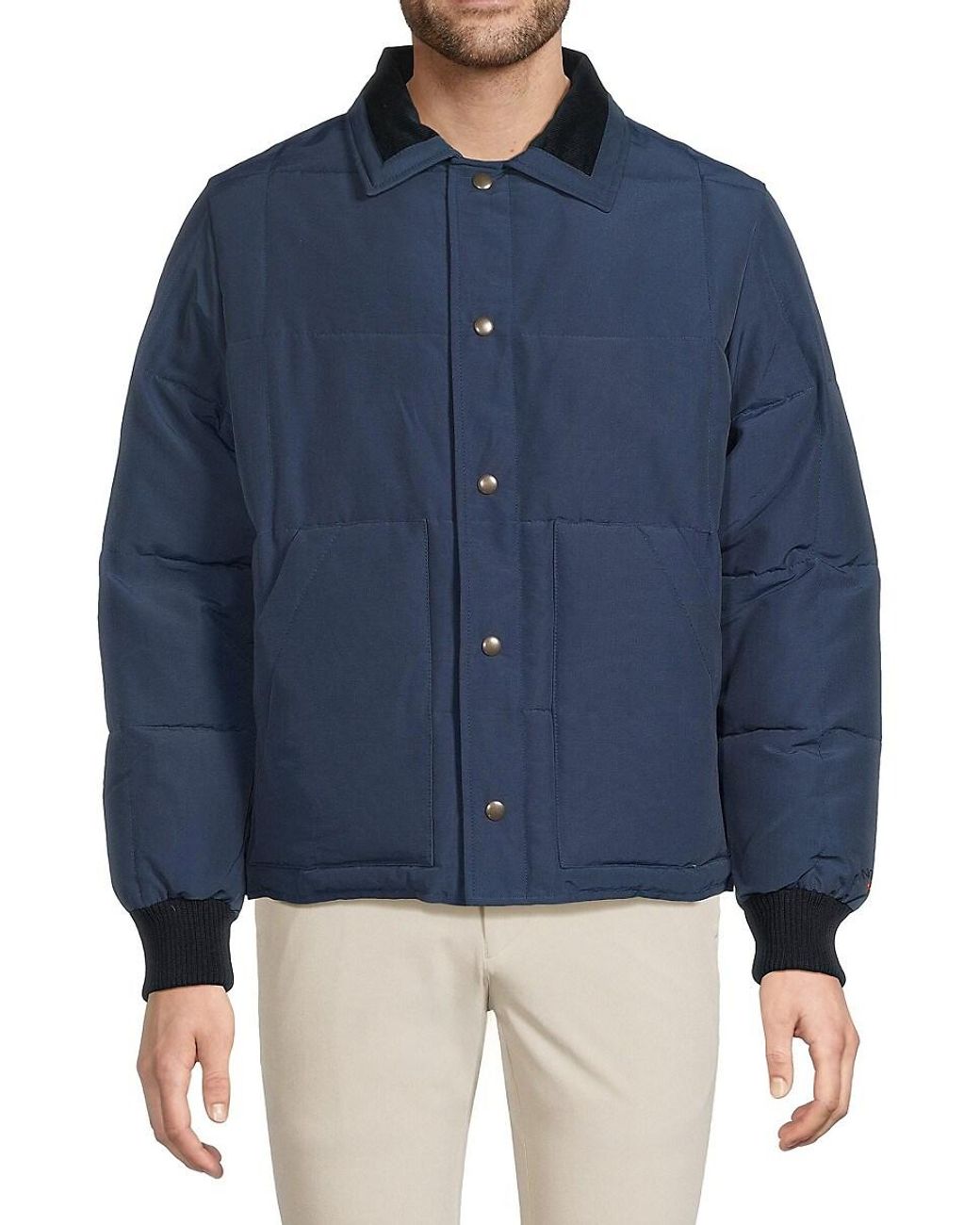 Noah Quilted Puffer Jacket in Blue for Men | Lyst UK