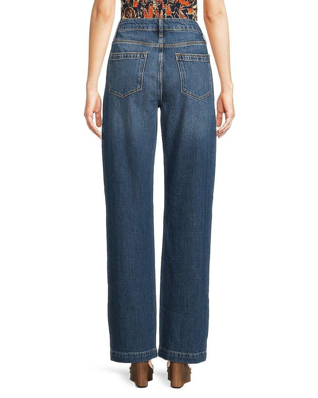 Reiss Adele Whiskered Jeans in Blue | Lyst
