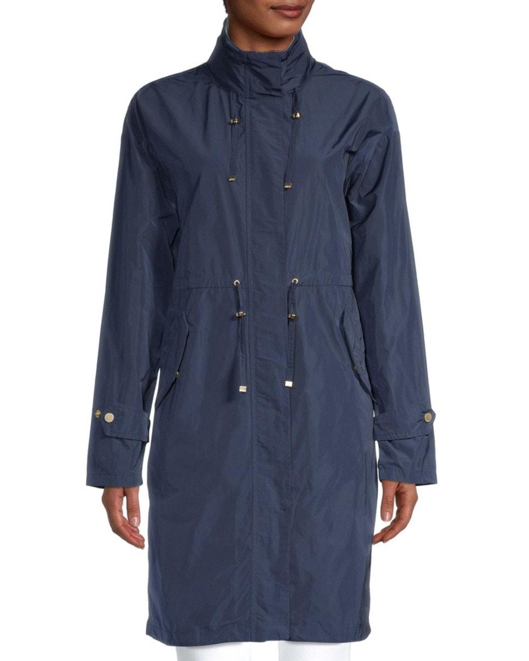 barbour navy parka