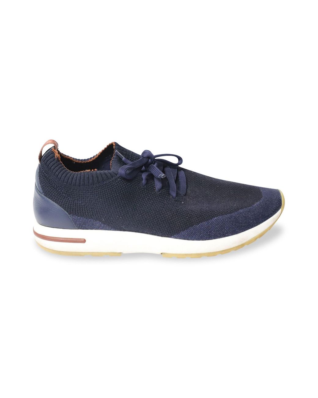 Loro Piana 360 Lp Flexy Walk Sneakers In Navy Blue Wool Athletic Shoes ...