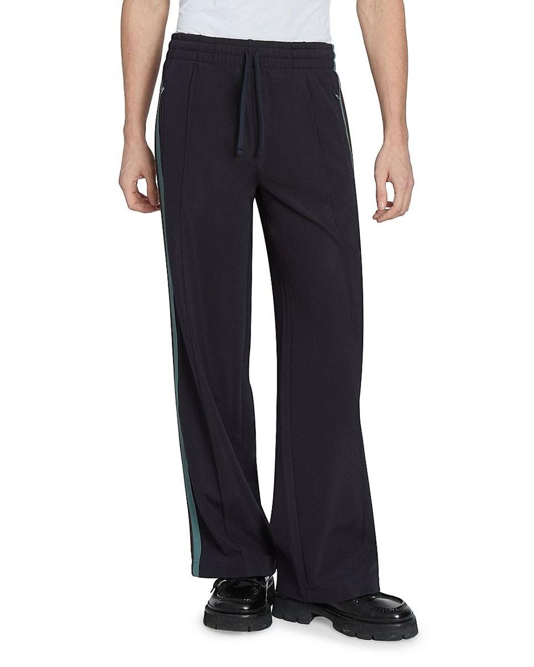 AmiParis♡ズボンペンス Ami Paris Striped Drawstring Track Pants in Black for Men | Lyst