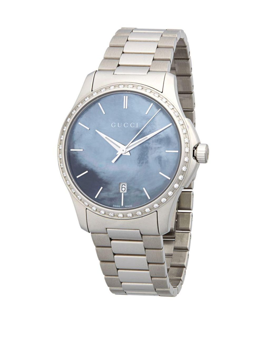 Gucci Silvertone Mother-of-pearl Dial Watch in Metallic for Men | Lyst