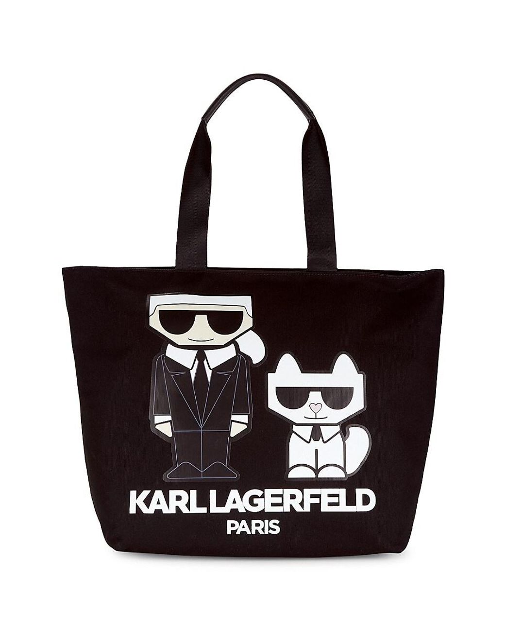 Karl Lagerfeld Kristen Logo Graphic Tote in Black Lyst Australia
