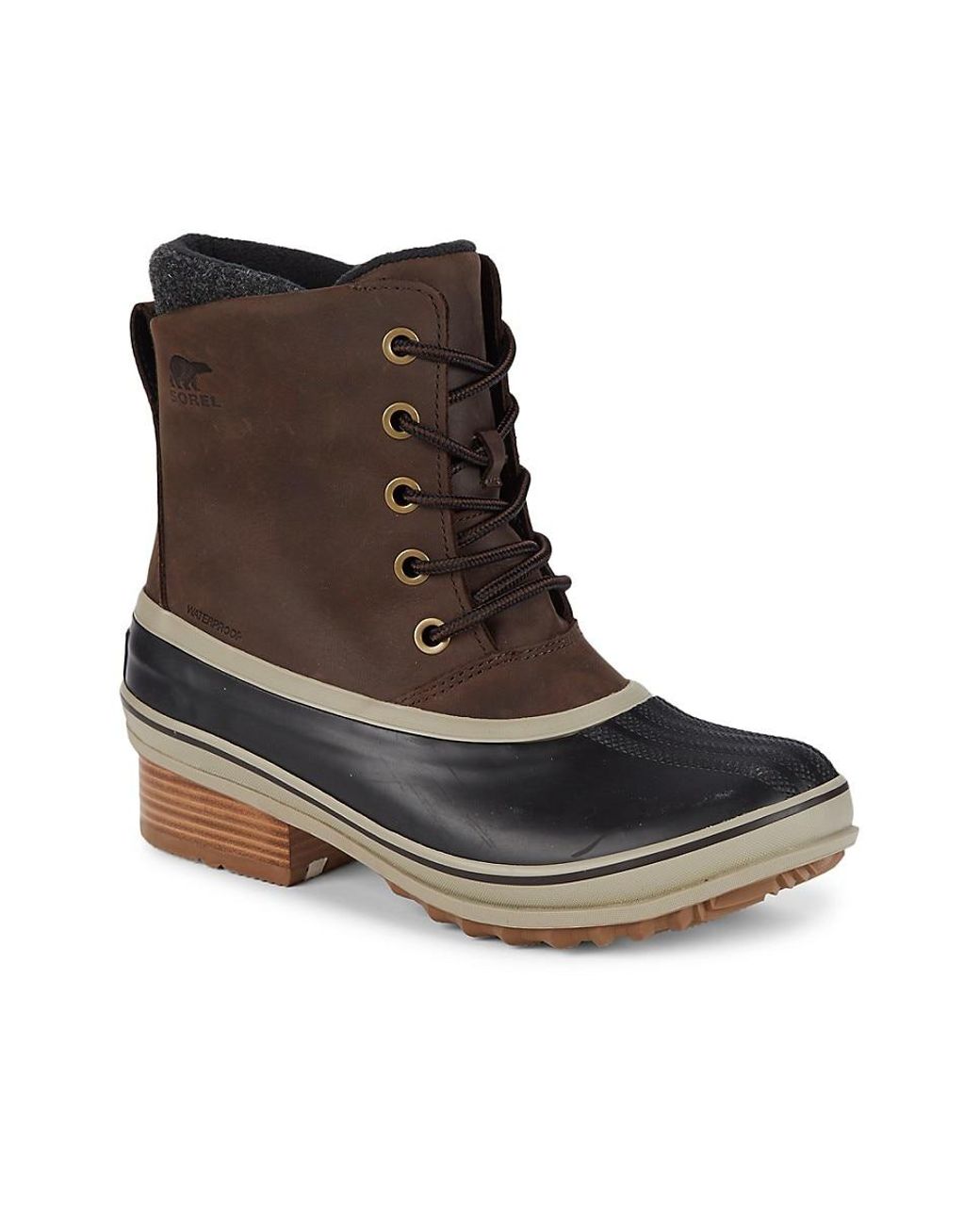 sorel slimpack lace boots