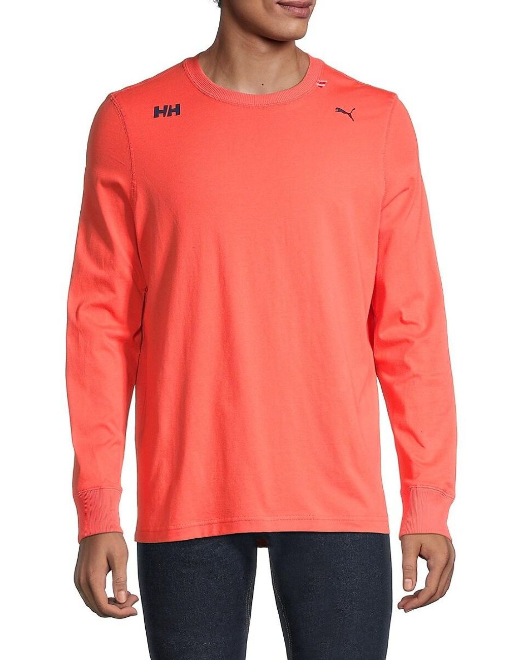 PUMA X Helly Hansen Long-sleeve T-shirt in Orange for Men - Save 34% | Lyst