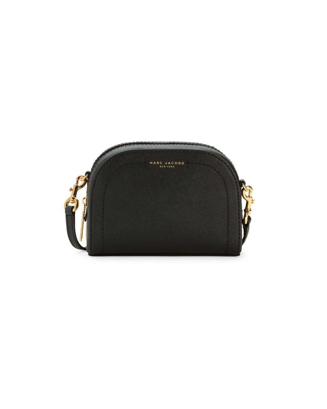 marc jacobs playback leather crossbody bag black