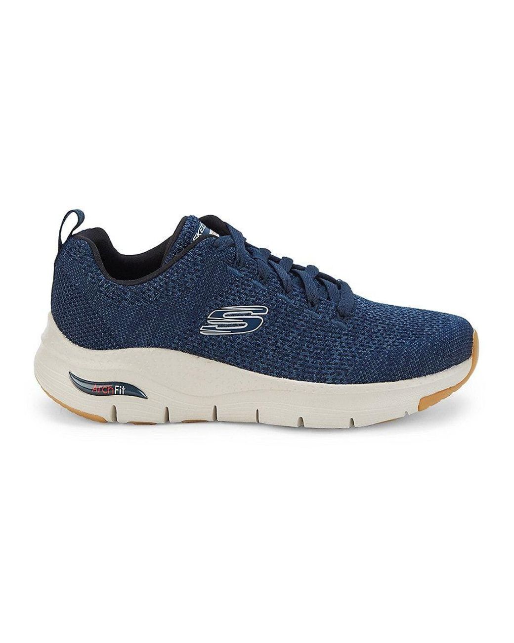 Skechers Logo Mesh Sneakers in Blue for Men Lyst