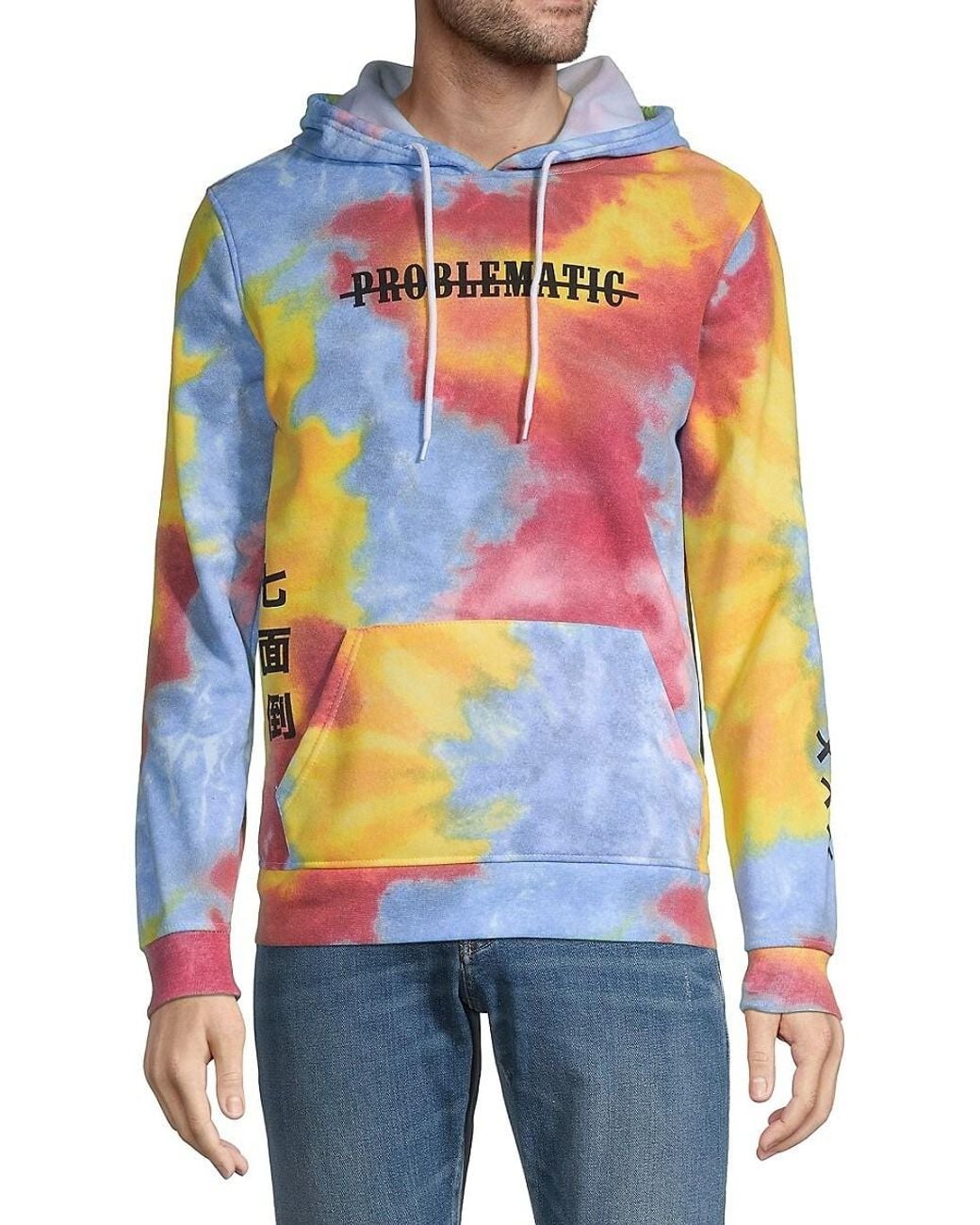Brooklyn Cloth Graphic Tie-dye Hoodie in Blue for Men | Lyst