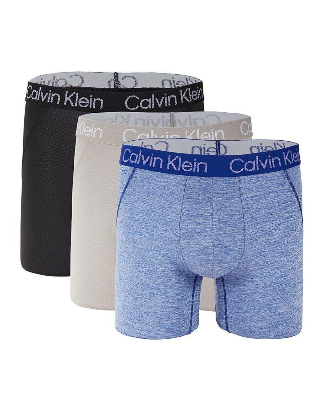 Calvin Klein 3-pack Sport Mesh Boxer Briefs in Blue for Men | Lyst