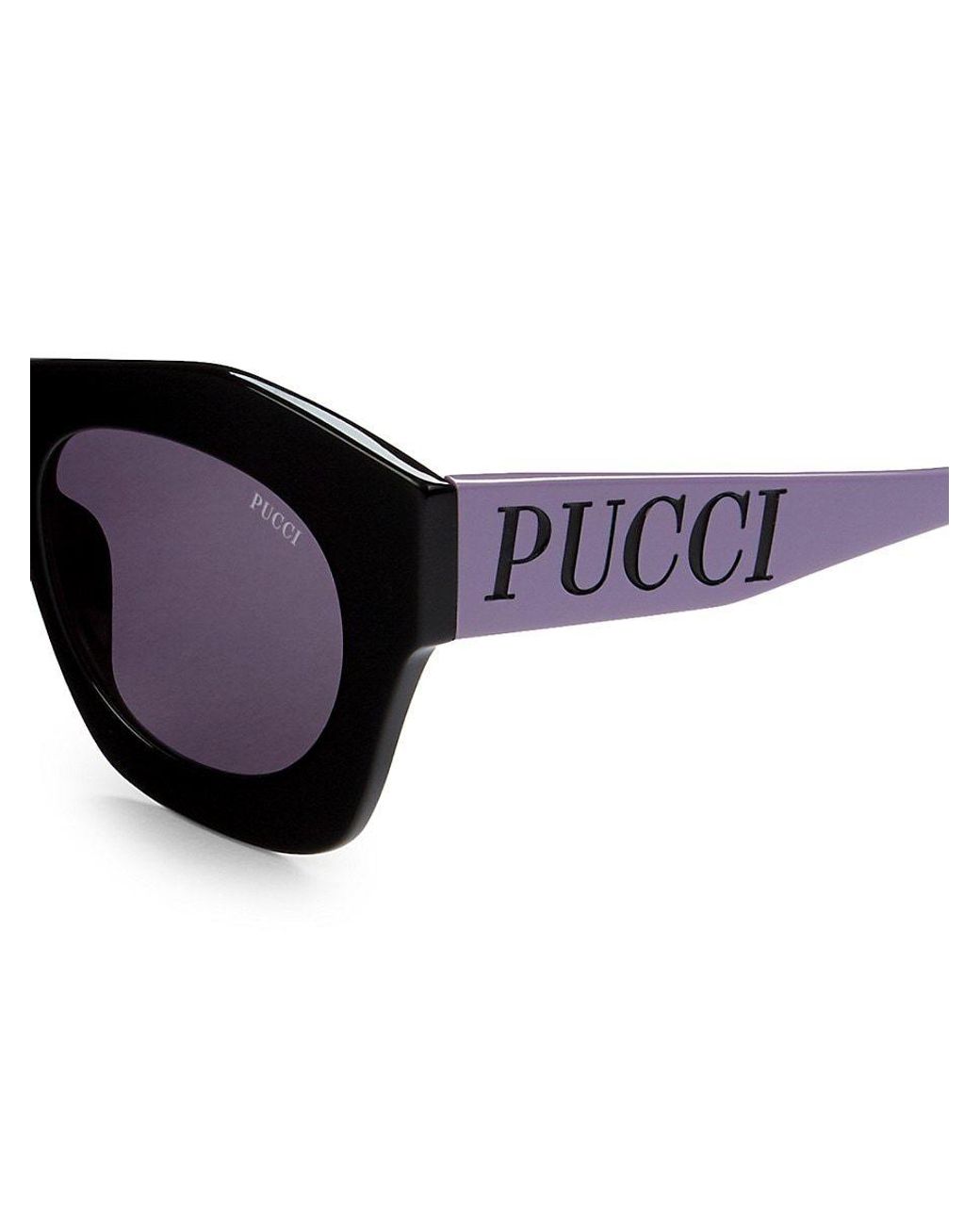 Emilio Pucci 51mm Geometric Square Sunglasses in Blue | Lyst