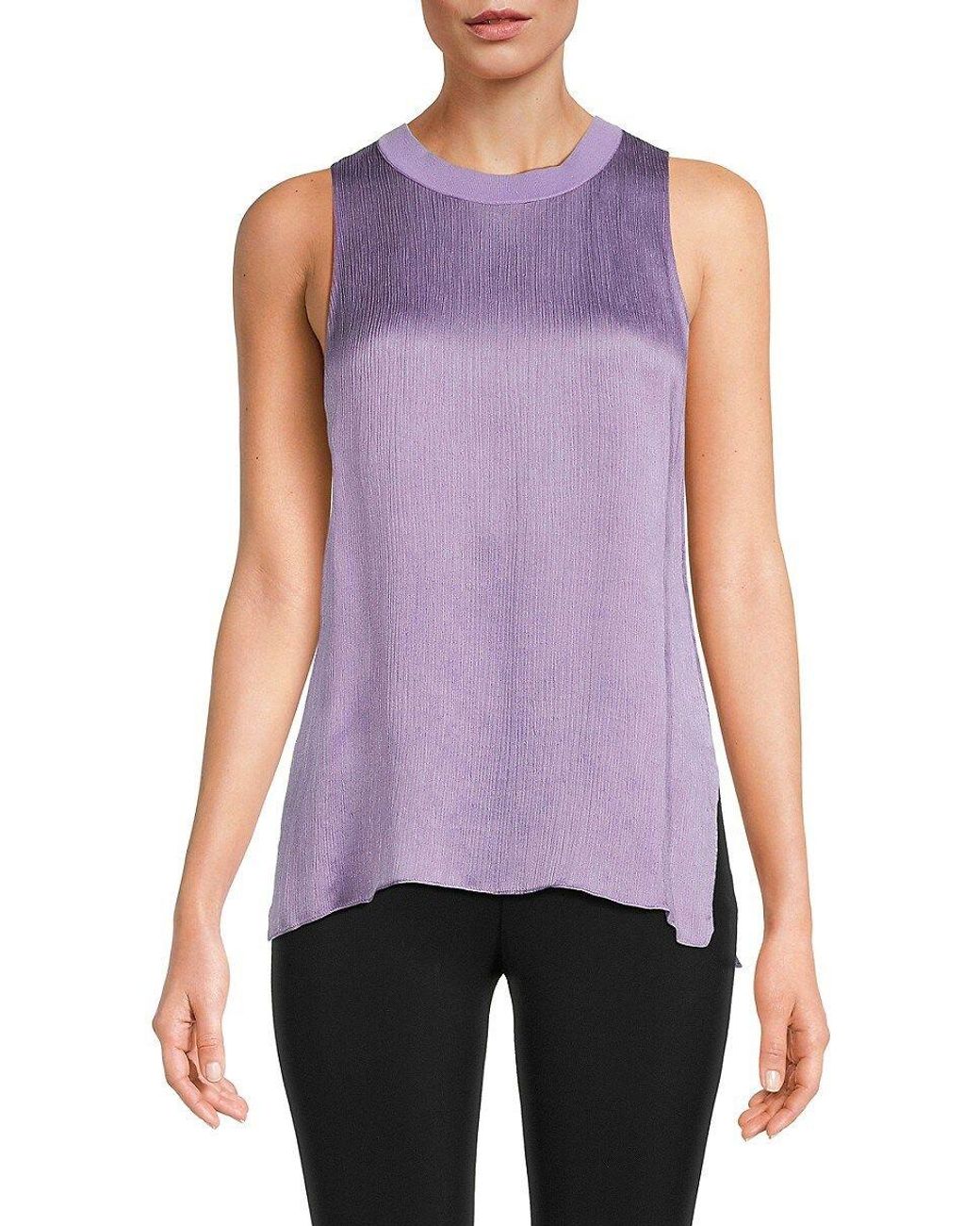 Vince Sleeveless Silk Tank shops Top