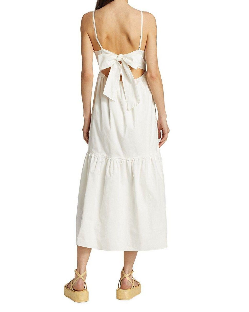 Wayf imola hot sale tiered midi dress