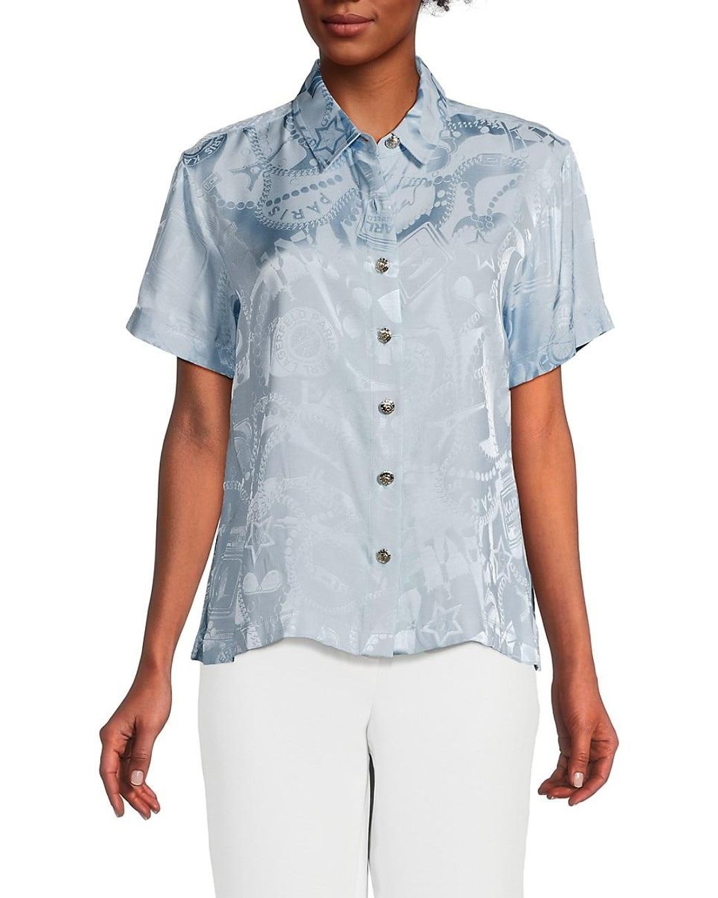 Karl Lagerfeld ブローチ 青系 Karl Lagerfeld ブローチ 青系