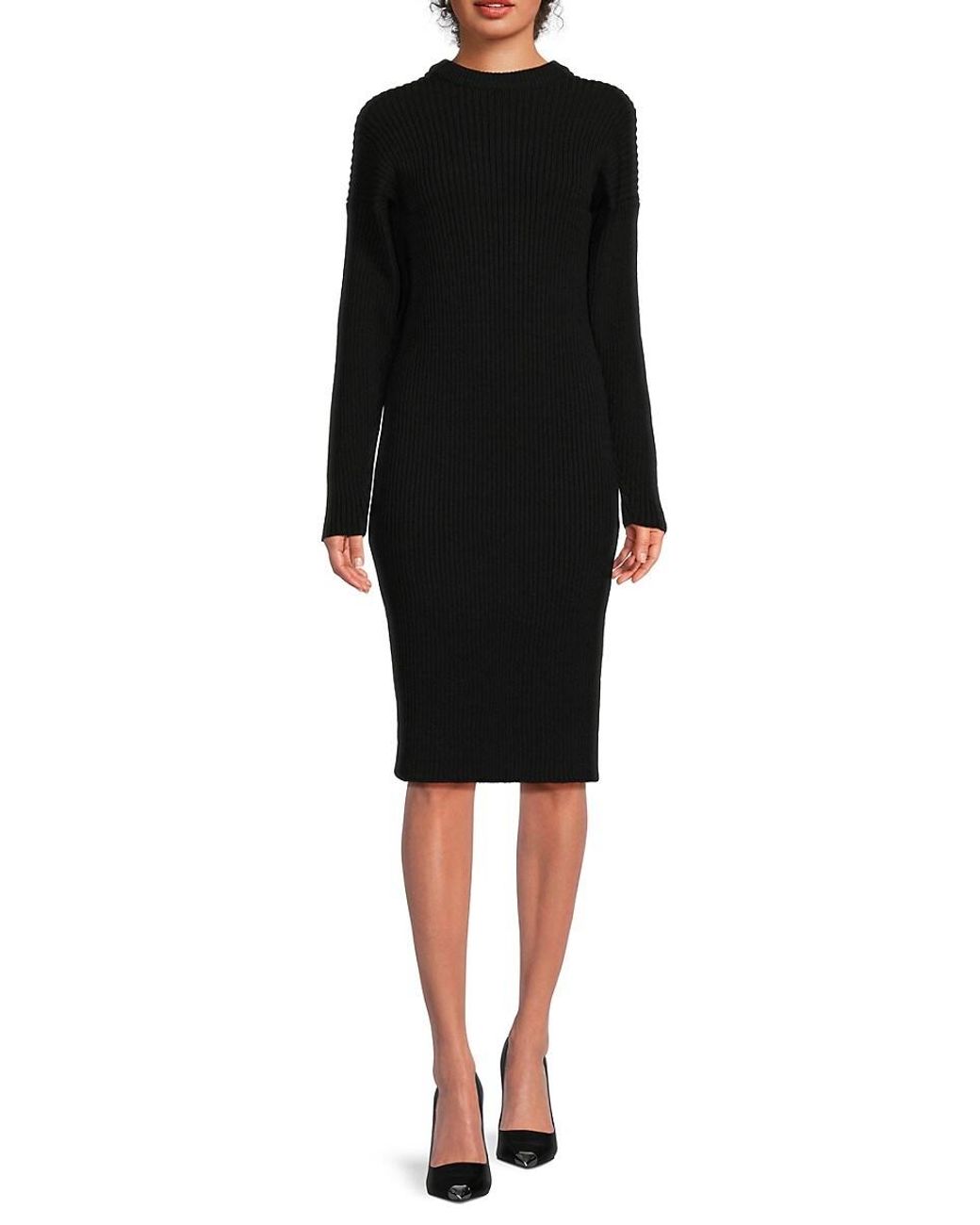 Bottega Veneta★素敵！Wool Blend Knee Length Sweater Dress Bottega Veneta Wool Blend Knee Length Sweater Dress in Black