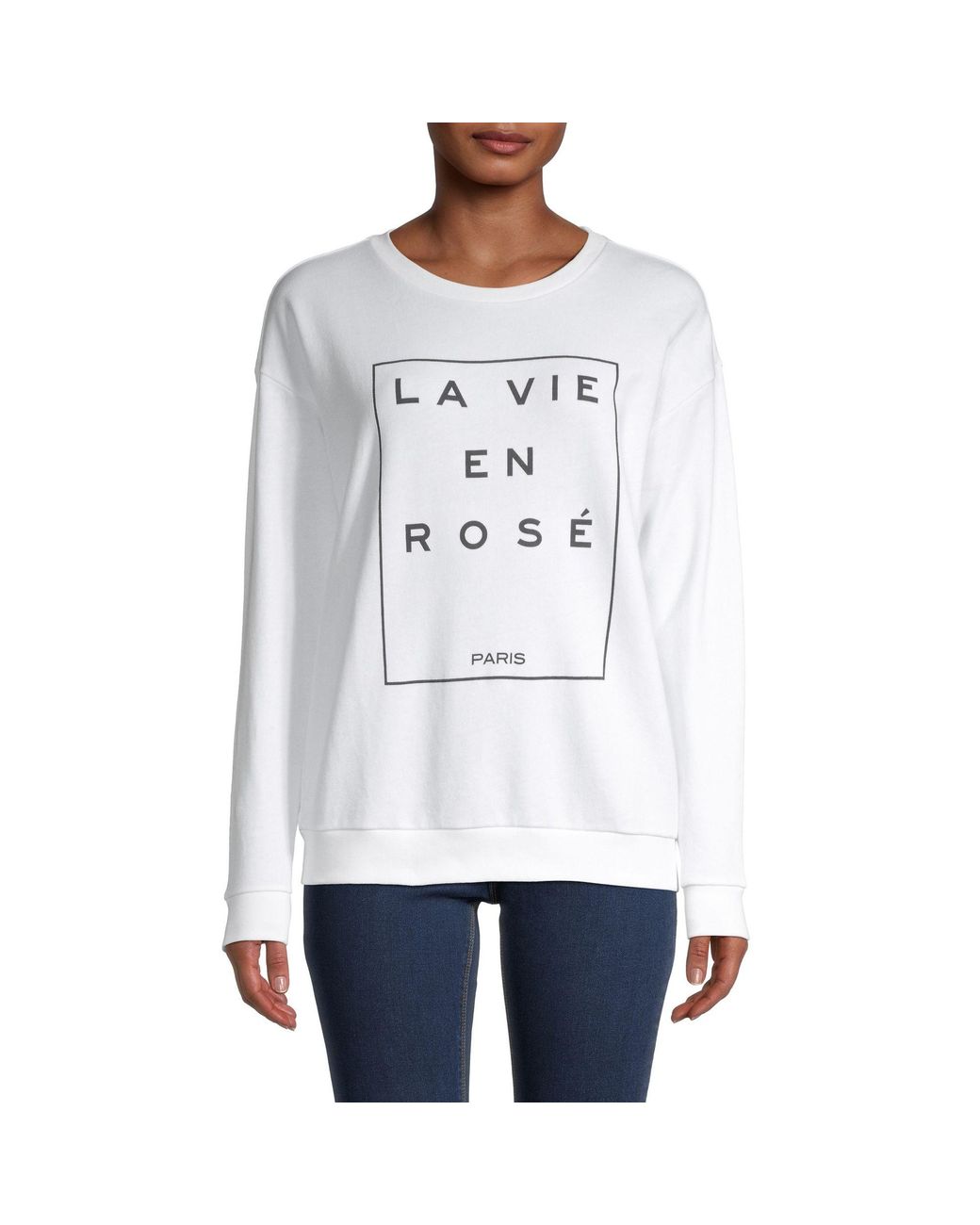 South Parade Long-sleeve Cotton Sweatshirt in White - Lyst