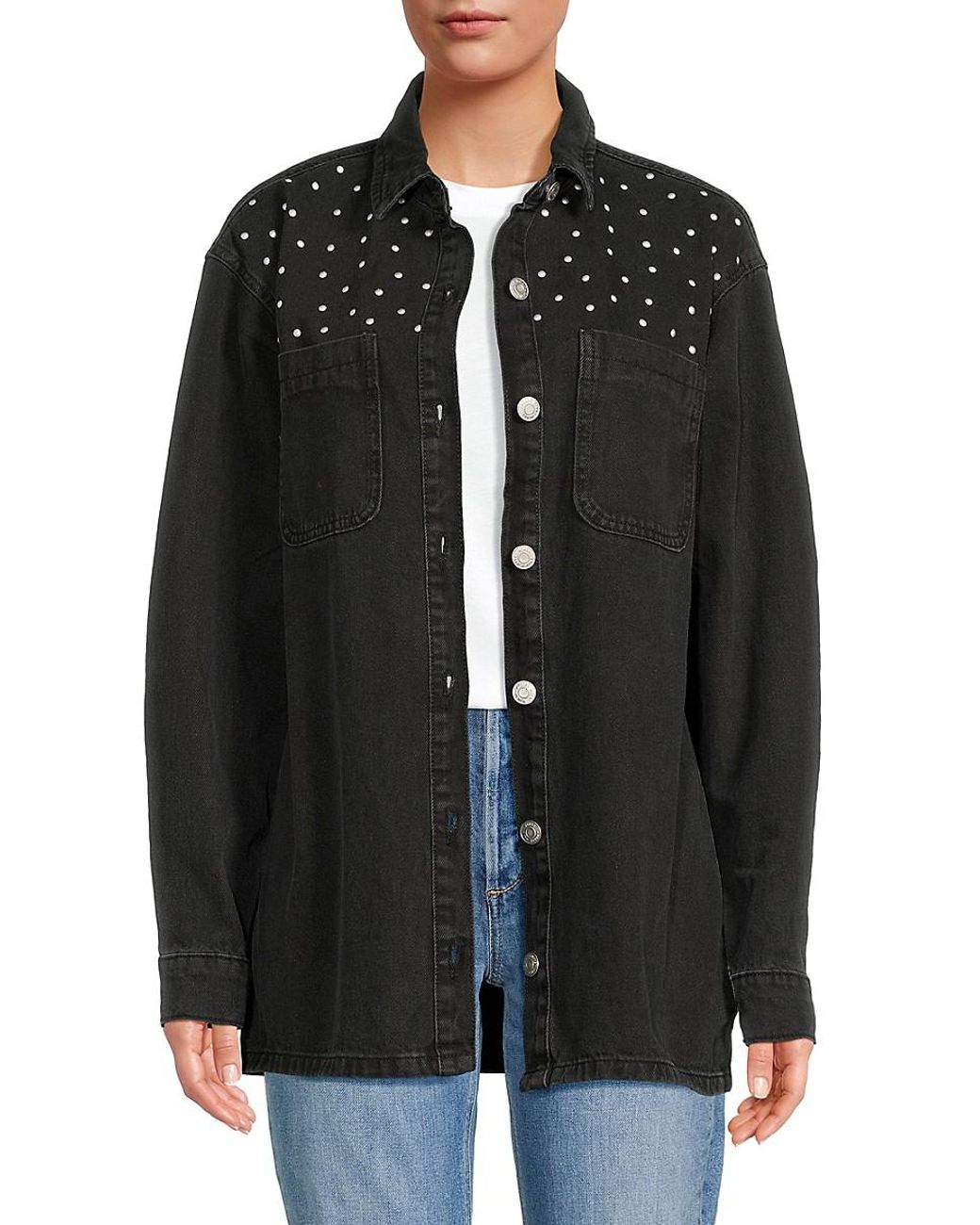 Noisy may black denim jacket deals