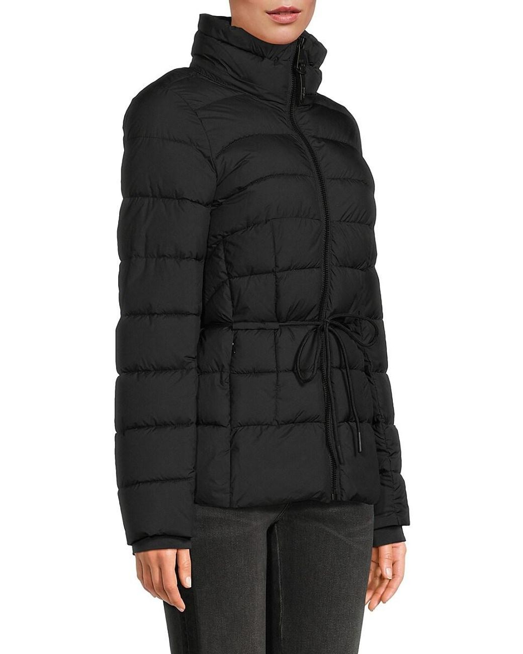 St. John Dkny Quilted Removable Hood Puffer Jacket in Grey Lyst UK